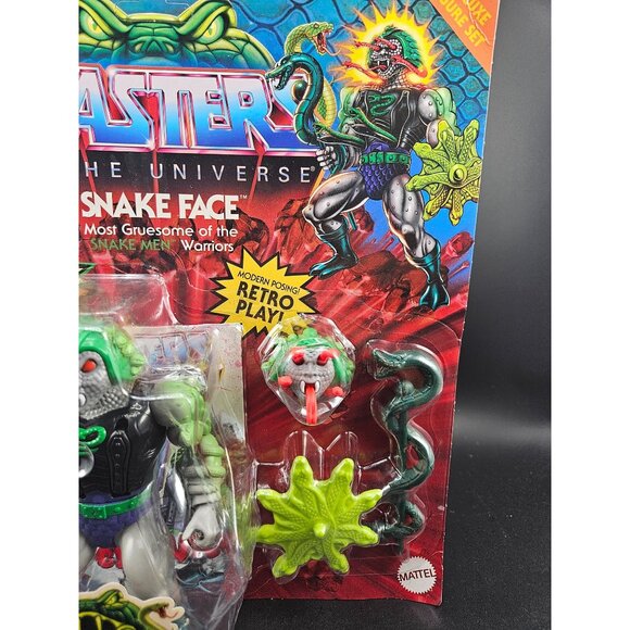 Masters Of The Universe Snake Face Deluxe Action Figure Retro Play - Picture 3 of 6